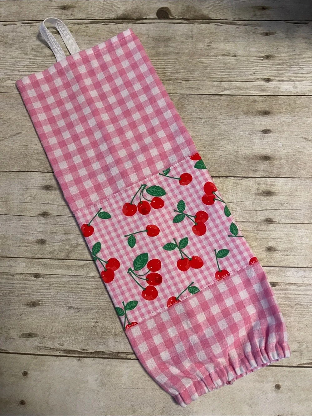 Bundle of 7 Cherries Kitchen Decor, Bag Holder, Dish Drying Mat & More